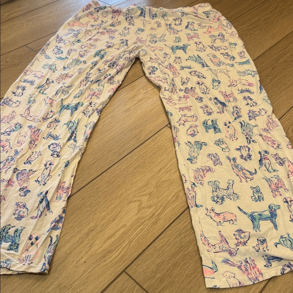 Lilly Pulitzer All Over Print Dog Pajama Pants Size XL Comfy Loungewear soft - Picture 9 of 10